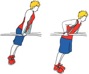 Banded Dip chest exercise