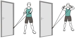 Resistance Bands for Door Exercise: Face Pull