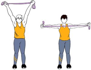Resistance Bands for Shoulders: Overhead Pull Apart