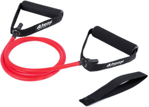 Workout band with handles