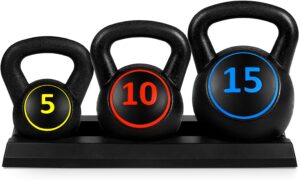 Best Choice Products HDPE Kettlebell Set