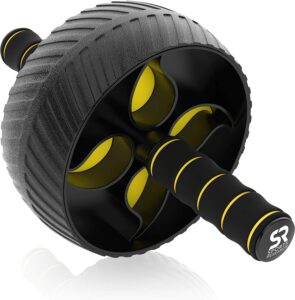 Sports Research Ab Wheel Roller With Knee Pad