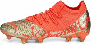 PUMA Mens Nmj X Future Z 1.4 Firm GroundAg Soccer Cleats Cleated, Firm Ground - Orange
